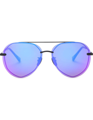 Gafas de sol aviador DIFF Lenox negras con UV400