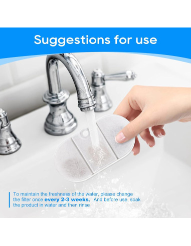 Filtros de Reemplazo MyfatBOSS para Fuente de Agua Gatos 16 Piezas