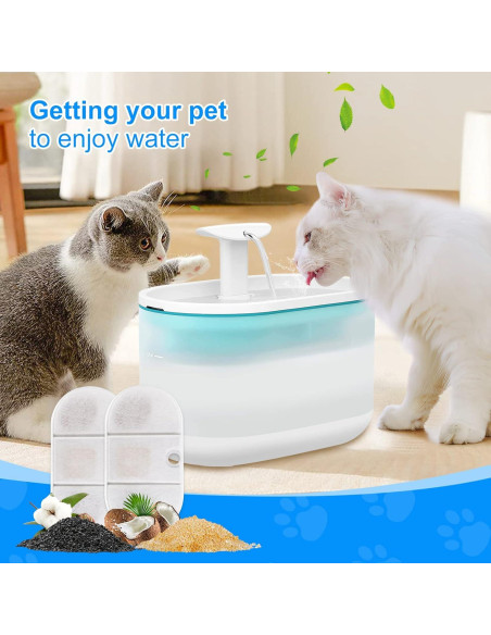 Filtros de Reemplazo MyfatBOSS para Fuente de Agua Gatos 16 Piezas