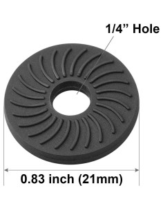 Almohadillas de Goma Anwenk 1/4"-20 Antideslizantes Paquete de 5 2