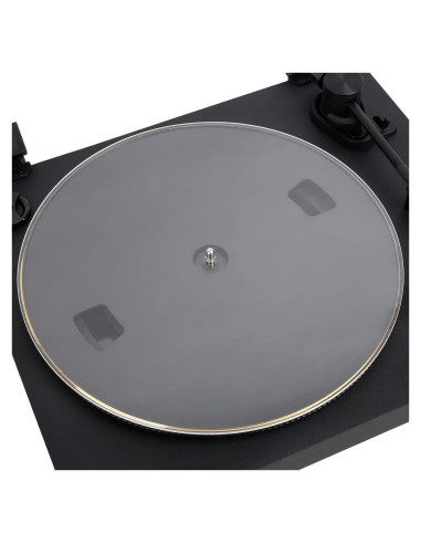 Alfombrilla Acrílica Transparente para Giradiscos 30.48 cm