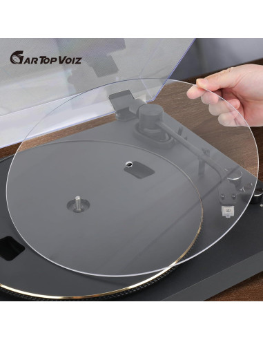 Alfombrilla Acrílica Transparente para Giradiscos 30.48 cm