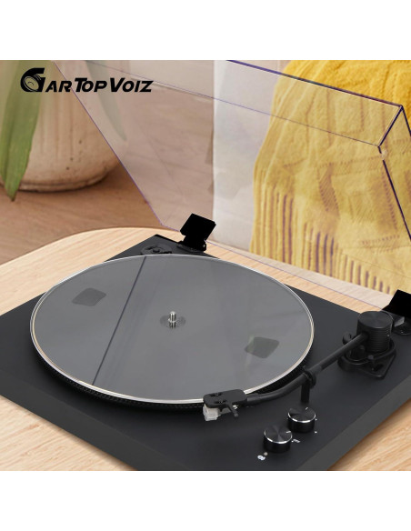 Alfombrilla Acrílica Transparente para Giradiscos 30.48 cm