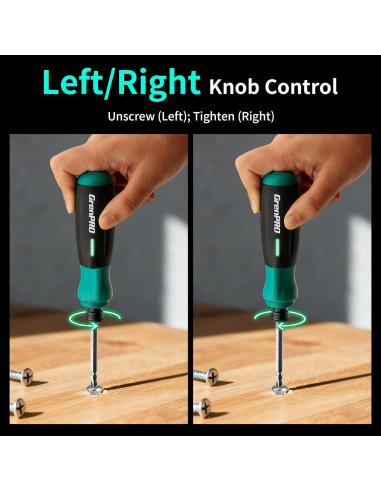 Destornillador Eléctrico GRENPRO 4V Inalámbrico con 51 Puntas
