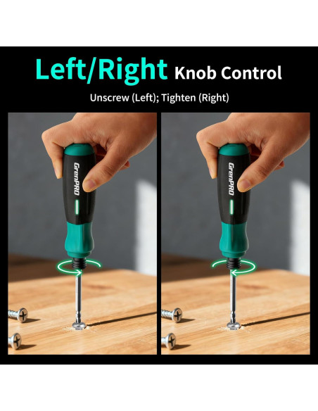 Destornillador Eléctrico GRENPRO 4V Inalámbrico con 51 Puntas