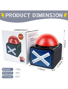 Juego de Timbradores de Concurso BOSKEY 2 Pcs con Luz y Sonido 2