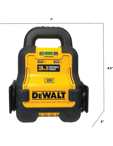 Aumentador de Batería Automotriz DEWALT DXAE20VBB 12V USB