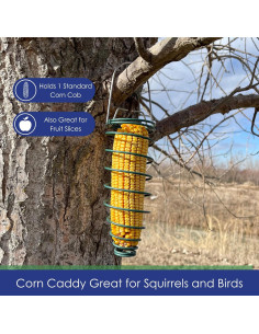 Comedero para Ardillas Backyard Essentials - Soporte Metal 19cm 2