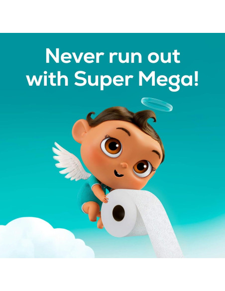 Papel Higiénico Angel Soft Súper Mega 6 Rollos 480 Hojas