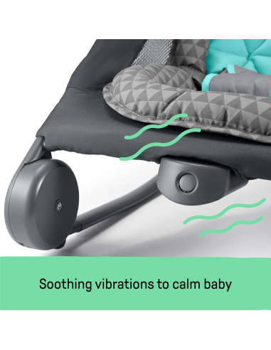 Mecedora y Balanceador 2-en-1 Verano Dúo Gris y Verde