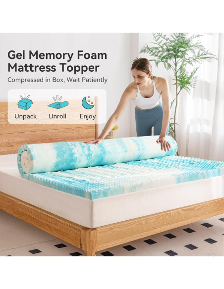 Colchón Acolchado AMICLIBER Queen 5 Zonas Espuma con Memoria