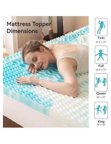 Colchón Acolchado AMICLIBER Queen 5 Zonas Espuma con Memoria