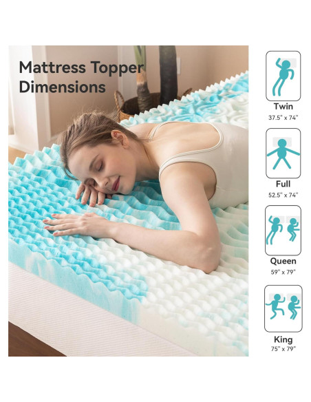 Colchón Acolchado AMICLIBER Queen 5 Zonas Espuma con Memoria