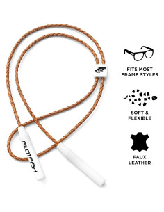 Correa de Gafas Pilotfish de Cuero Trenzado Unisex 2
