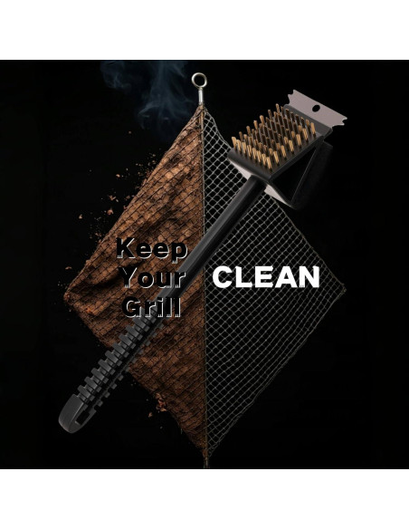 Paquete de 2 cepillos de limpieza para parrilla Genérico 3 en 1 Paquete de 2 cepillos de limpieza para parrilla Genérico 3 en 1