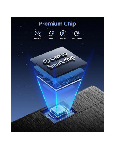 Caja Externa ORICO USB 3.0 a SATA III 2.5" 6TB Sin Herramientas