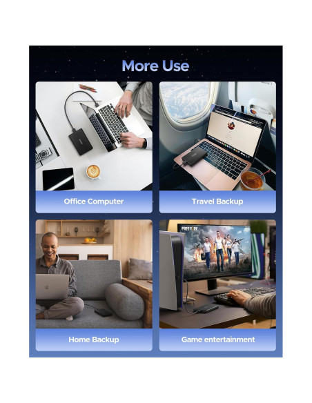 Caja Externa ORICO USB 3.0 a SATA III 2.5" 6TB Sin Herramientas