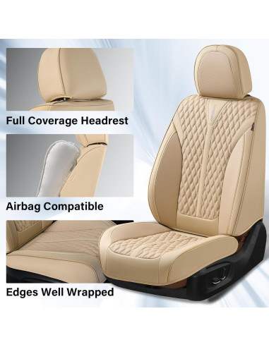 Cubiertas de Asientos Coverado D8862 Beige Impermeables