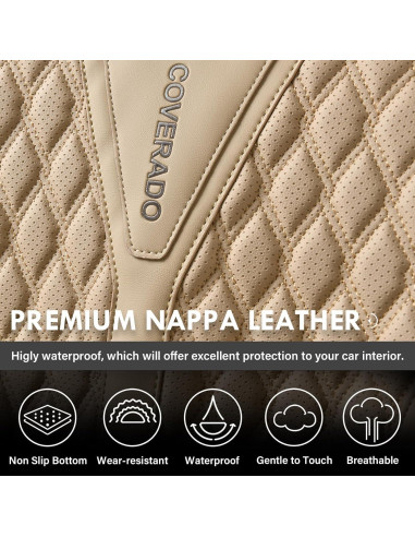 Cubiertas de Asientos Coverado D8862 Beige Impermeables