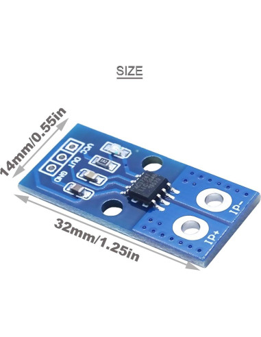 Módulo Sensor de Corriente Hall ACS724 50A 2 Pcs con Cables