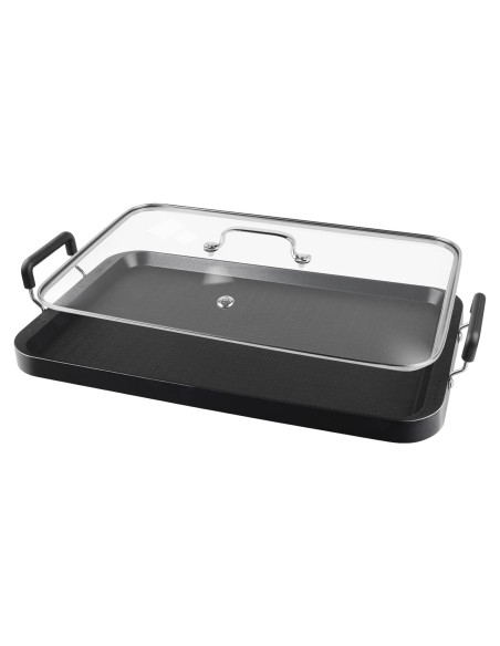 Sartén Antiadherente Vayepro 43.18 cm con Tapa de Vidrio