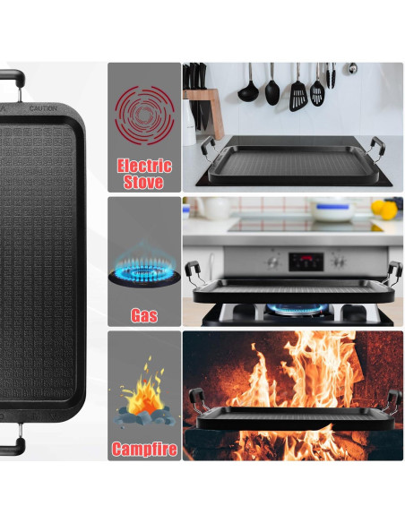 Sartén Antiadherente Vayepro 43.18 cm con Tapa de Vidrio