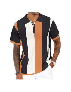 Camisa Polo Vintage para Hombre 3XL Negra - Casual y Ajustada