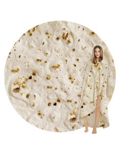 Manta de Tortilla Burrito SeaRoomy 228.6 cm Beige Suave