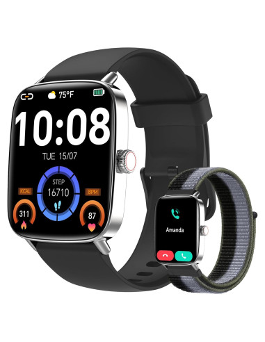 Reloj Inteligente Yoever 2025 Pantalla HD 1.85" Fitness IP68