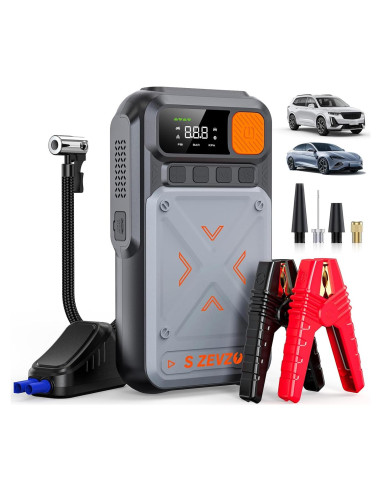 Arrancador de Coche S ZEVZO B29L 3500A con Compresor 150PSI