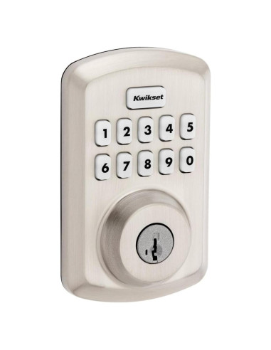 Cerradura Electrónica Kwikset 9250TRS-15S SmartKey Niquel Satinado