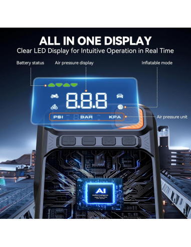 Arrancador de Coche S ZEVZO B29L 3500A con Compresor 150PSI