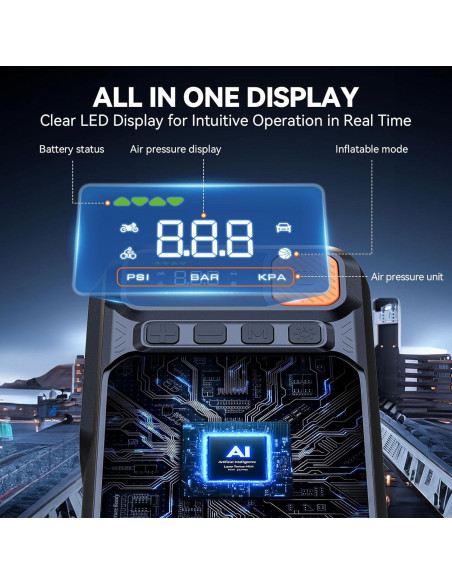 Arrancador de Coche S ZEVZO B29L 3500A con Compresor 150PSI