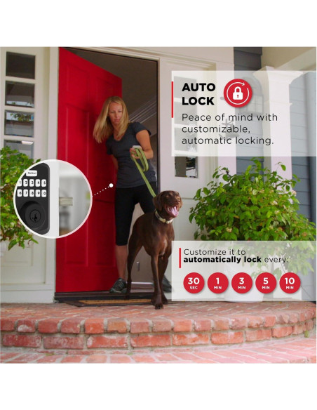 Cerradura Electrónica Kwikset 9250TRS-15S SmartKey Niquel Satinado