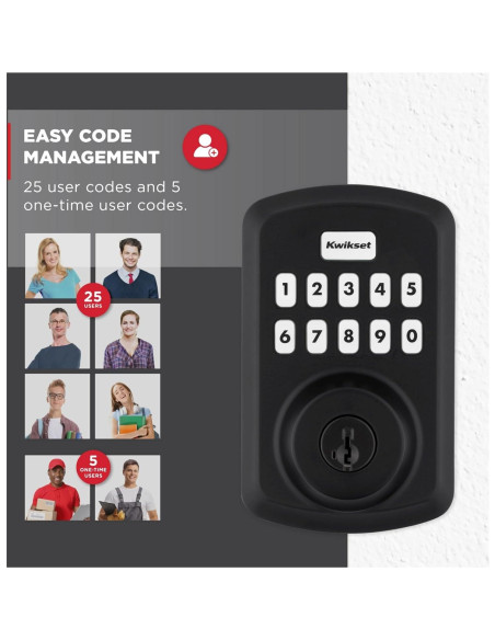 Cerradura Electrónica Kwikset 9250TRS-15S SmartKey Niquel Satinado