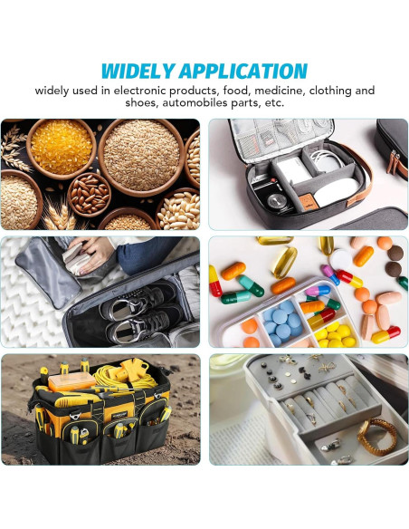 Paquetes de Gel de Sílice VOISEN 15 Pcs 50 Gramos Reutilizables