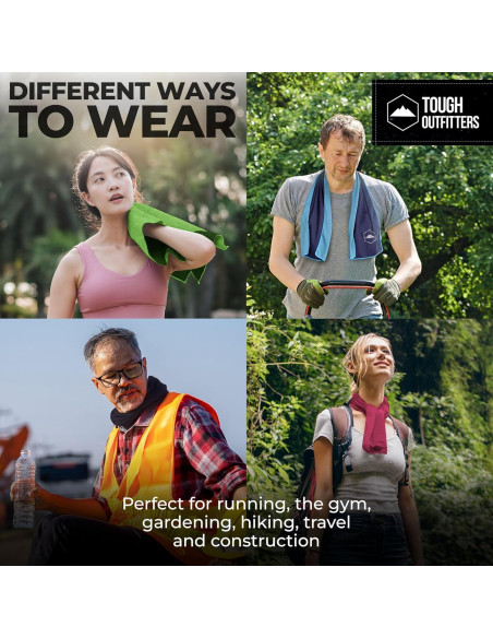 Toalla de Enfriamiento Tough Outdoors - Rosa - 97.79x30.48 cm