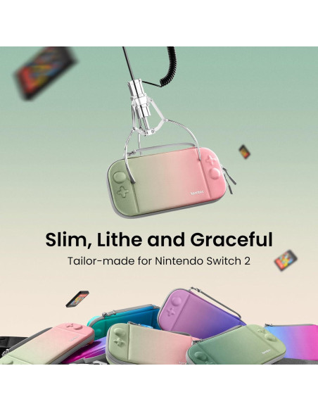 Funda Slim tomtoc para Nintendo Switch 2 2025, Protección Militar