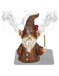 Porta inciensos gnomo Cacukap 10.16x8.89 cm resina