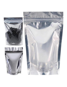 Bolsas de Aluminio Reutilizables 4x6" 100 PCS Facil