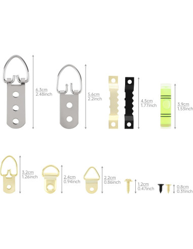 Kit de Colgadores de Imágenes 354pcs HOJLKLD - Alta Resistencia