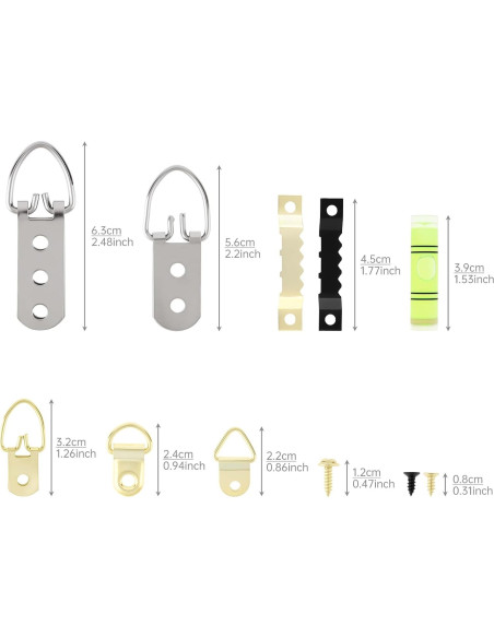 Kit de Colgadores de Imágenes 354pcs HOJLKLD - Alta Resistencia