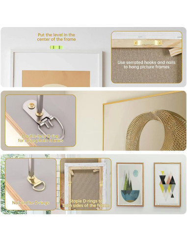 Kit de Colgadores de Imágenes 354pcs HOJLKLD - Alta Resistencia