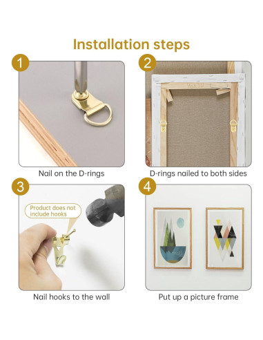 Kit de Colgadores de Imágenes 354pcs HOJLKLD - Alta Resistencia