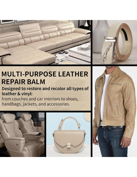 Bálsamo de Recoloración de Cuero Beige SHABEIBEI 305g