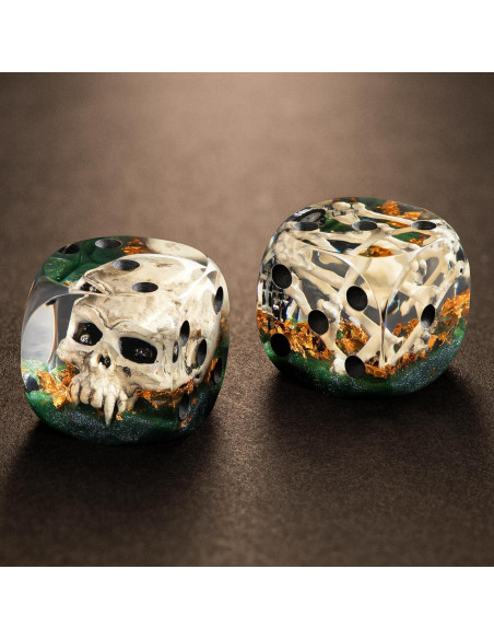 Juego de Dados D6 de Hueso DiceBell - 10 Dados 16mm para RPGs