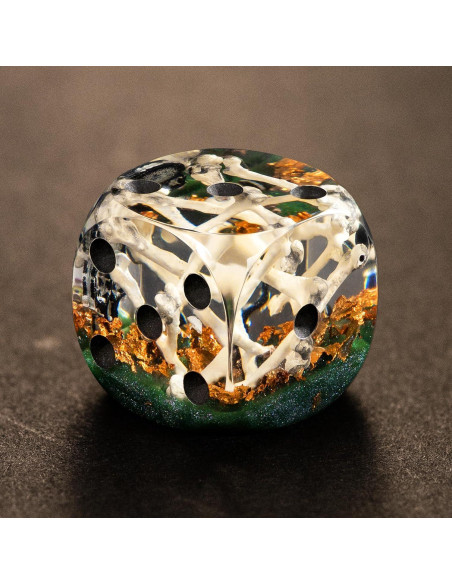 Juego de Dados D6 de Hueso DiceBell - 10 Dados 16mm para RPGs