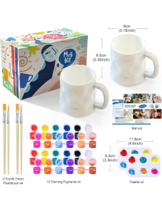 Kit de Pintura de Tazas Roaxkois - Cerámica, 0.91 kg 2