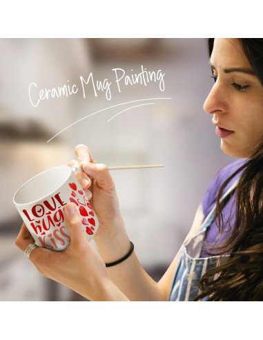 Kit de Pintura de Tazas Roaxkois - Cerámica, 0.91 kg