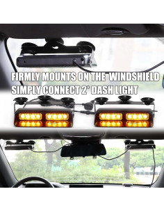 Luces de Emergencia Estroboscópicas WINECO WX52026D-2 Ámbar 24W 2